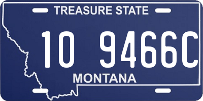 MT license plate 109466C