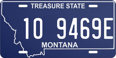 MT license plate 109469E