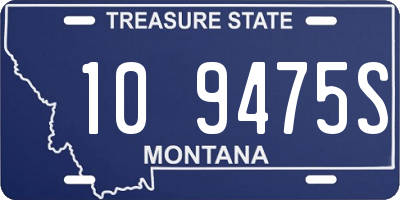 MT license plate 109475S