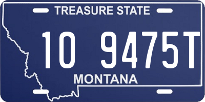 MT license plate 109475T