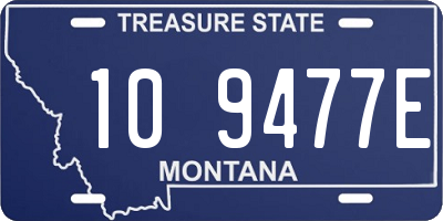 MT license plate 109477E