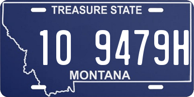 MT license plate 109479H