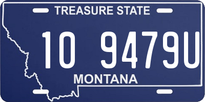 MT license plate 109479U