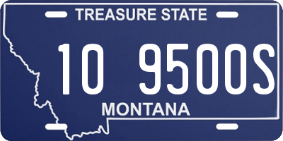 MT license plate 109500S