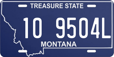 MT license plate 109504L