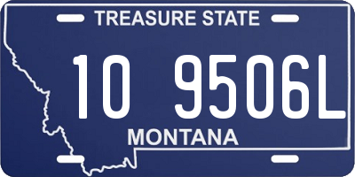 MT license plate 109506L