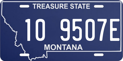 MT license plate 109507E