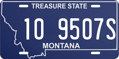 MT license plate 109507S