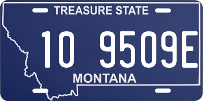 MT license plate 109509E