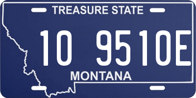 MT license plate 109510E