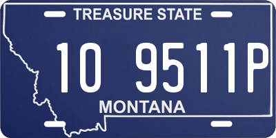 MT license plate 109511P