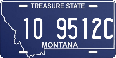 MT license plate 109512C