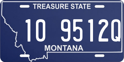 MT license plate 109512Q