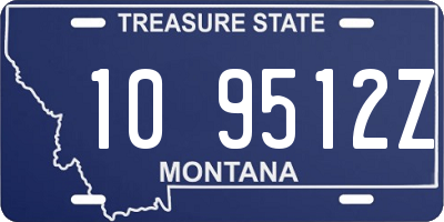 MT license plate 109512Z