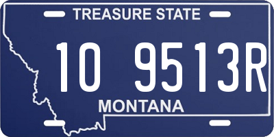 MT license plate 109513R