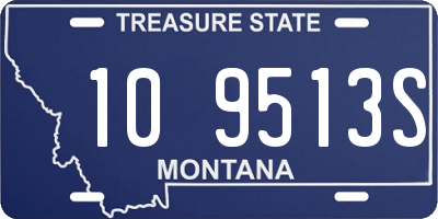 MT license plate 109513S