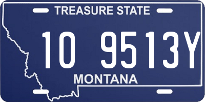 MT license plate 109513Y