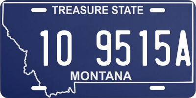 MT license plate 109515A