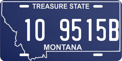 MT license plate 109515B