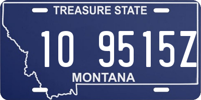 MT license plate 109515Z