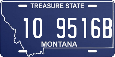 MT license plate 109516B