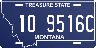 MT license plate 109516C