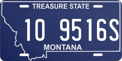 MT license plate 109516S