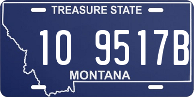 MT license plate 109517B