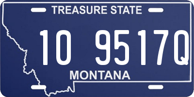 MT license plate 109517Q