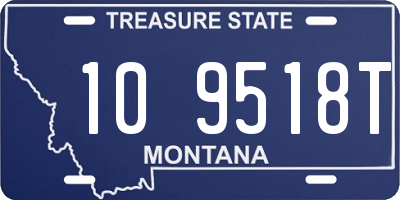 MT license plate 109518T