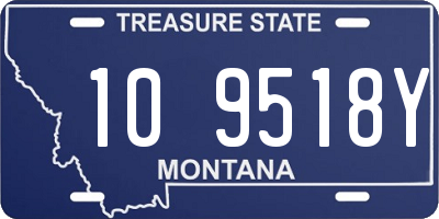 MT license plate 109518Y