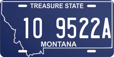 MT license plate 109522A