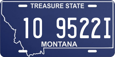 MT license plate 109522I