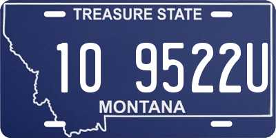 MT license plate 109522U