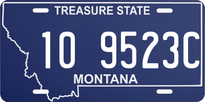 MT license plate 109523C