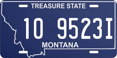 MT license plate 109523I