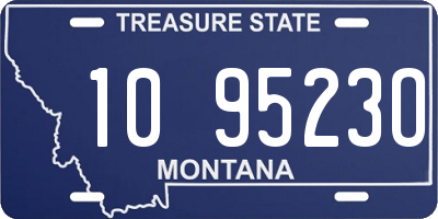 MT license plate 109523O