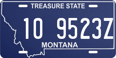 MT license plate 109523Z