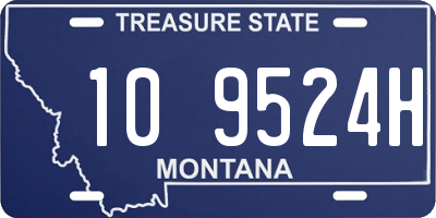 MT license plate 109524H