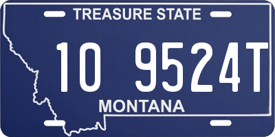 MT license plate 109524T