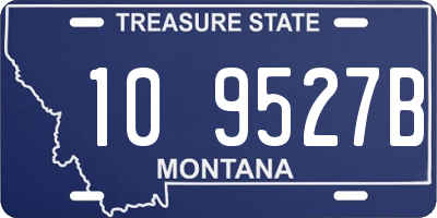 MT license plate 109527B