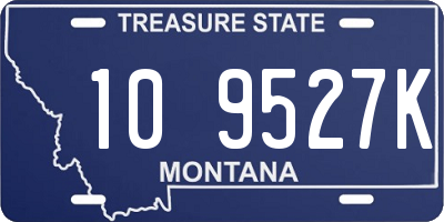 MT license plate 109527K