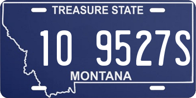 MT license plate 109527S