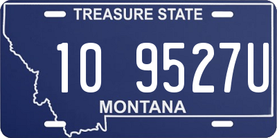 MT license plate 109527U