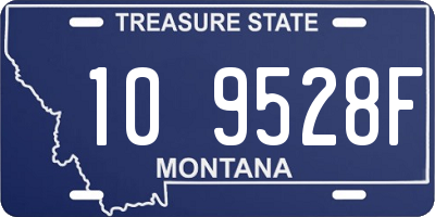 MT license plate 109528F