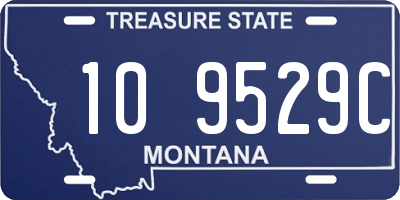 MT license plate 109529C