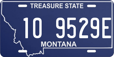 MT license plate 109529E