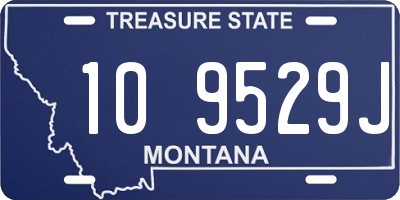 MT license plate 109529J