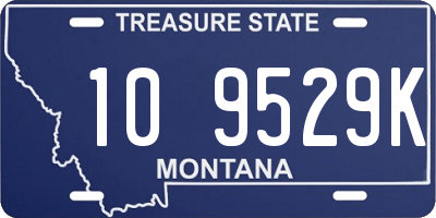 MT license plate 109529K
