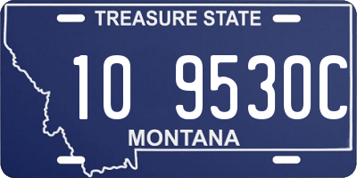 MT license plate 109530C